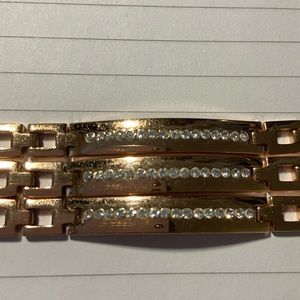 Rose Toned Link Bracelet #1